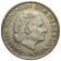 1956 * 1 Gulden Silver Netherlands "Juliana" (KM 184) VF