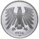 1976 * 5 marks Germany Federal Republic small eagle mint D