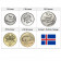 Mixed Years * Series 5 coins Iceland