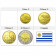 Mixed Years * Series 4 coins Uruguay new design