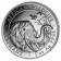 2018 * 100 Shillings Silver 1 OZ Somalia "Elephant" BU