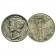 1943 P * 10 Cents (Dime) Silver Dollar United States "Mercury Dime" (KM 140) VF+
