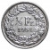 1951 B * 1/2 Franc Silver Switzerland "Standing Helvetia" (KM 23) XF