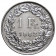 1963 B * 1 Franc Silver Switzerland "Standing Helvetia" (KM 24) XF+