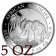2017 * 500 Shillings 5 OZ Somalia "Elephant" BU