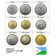 Mixed Years * Series 9 Coins Djibouti "Francs" UNC