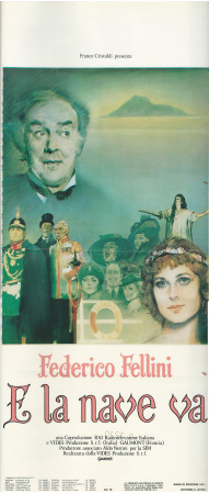 1983 * Affiches De Cinéma "E la Nave Va - Federico Fellini, Freddie Jones, Barbara Jefford" Comedy (B+)