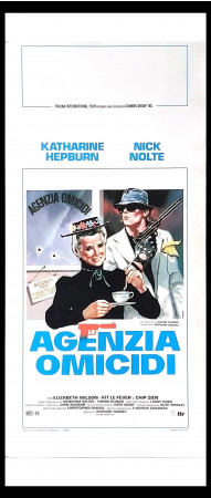 1984 * Affiches De Cinéma "Agenzia Omicidi - Nick Nolte, Katharine Hepburn, Kit Lefever" Comédie (A-)