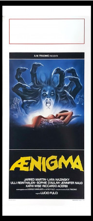 1988 * Affiches De Cinéma "Aenigma - Jared Martin, Kathi Wise, Lara Naszinski" Horror (A-)