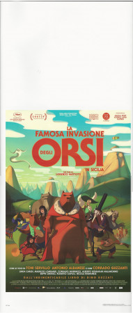 2019 * Affiches De Cinéma "La Famosa Invasione degli Orsi in Sicilia" Animation (A-)
