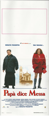 1996 * Affiches De Cinéma "Papà dice Messa - Renato Pozzetto, Teo Teocoli" Comique (B+)