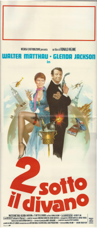 ND (1980) * Affiches De Cinéma "Due Sotto il Divano - Glenda Jackson, Walter Matthau" Espionnage (B+)