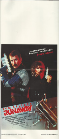 1985 * Affiches De Cinéma "Runaway - Tom Selleck, Cynthia Rhodes" Aventures (A-)