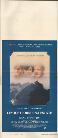 1983 * Affiches De Cinéma "Cinque Giorni, un'Estate - Sean Connery" Drame (B)