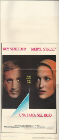 1983 * Affiches De Cinéma "Una Lama nel Buio - Roy Scheider, Meryl Streep" Policier (B)