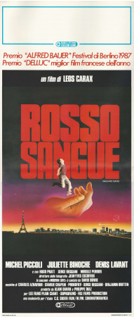 1987 * Affiches De Cinéma "Rosso Sangue - Michel Piccoli, Juliette Binoche, Denis Lavant" Drame (A-)