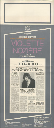 1979 * Affiches De Cinéma "Violette Nozière - Isabelle Huppert, Stéphane Audran, Jean Carmet" Drame (B+)