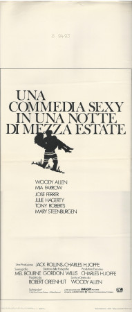 1982 * Affiches De Cinéma "Una Commedia Sexy in una Notte di Mezza Estate - Mia Farrow, Woody Allen" Comedy (B+)