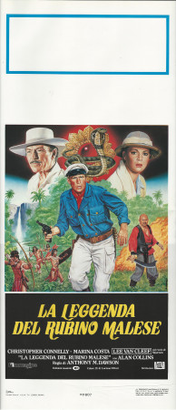 (1985) * Affiches De Cinéma "La Leggenda del Rubino Malese - Lee Van Cleef " Aventure (B+)