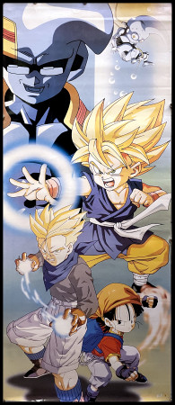 2000ca * Affiche Illustration "DRAGON BALL GT - Maxi Poster - Goku" (B)