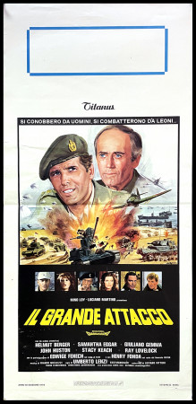 1978 * Affiches De Cinéma "Il Grande Attacco - Henry Fonda, Helmut Berger, Giuliano Gemma, Edwige Fenech" Guerre (B)