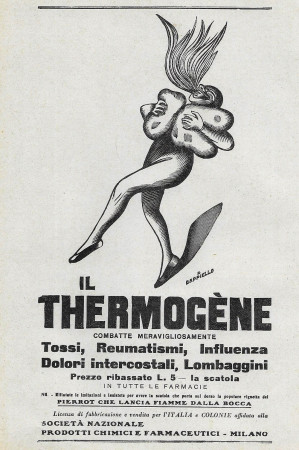 1928 * Publicité Original "Thermogéne - Combatte Meravigliosamente - CAPPIELLO" dans Passepartout