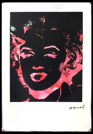 1990ca * Affiche Original "Andy Warhol -  Marilyn Monroe Pop Art, Leo Castelli New York" (A-)