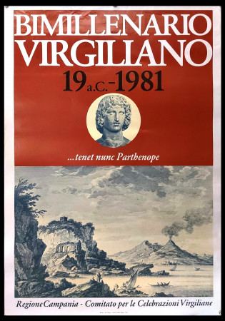 1981 * Affiche Art Original "Bimillenario Virgiliano, Regione Campania" Italie (B)