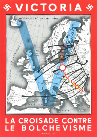 ND (WWII) * Propagande de Guerre Reproduction "Governo Di Vichy - La Crociata Contro Il Bolscevismo" dans Passepartout