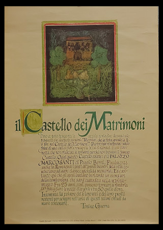 1980ca * Affiche Art Original "Il Castello dei Matrimoni - Tonino Guerra" Italie (B+)