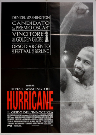 2000 * Affiche 2F De Cinéma "The Hurricane - Denzel Washington, Rod Steiger, Liev Schreiber" Biographique (B+)