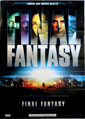 2001 * Affiche 2F De Cinéma "Final Fantasy - Alec Baldwin, Steve Buscemi, Peri Gilpin" Fantastique (B+)