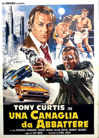 1982 * Affiche 2F De Cinéma "Una Canaglia da Abbattere - Tony Curtis" Policier (B-)