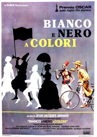 1988 * Affiche 2F De Cinéma "Bianco e Nero a Colori - Jean Jacques Annaud" Drame (A-)