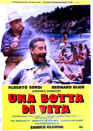 1988 * Affiche 2F De Cinéma "Una Botta di Vita - Alberto Sordi, Bernard Blier" Comédie (B+)