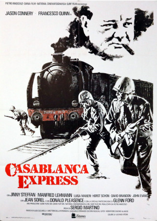 1989 * Affiche 2F De Cinéma "Casablanca Express - Jason Connery, Francesco Quinn" Aventure (B+)