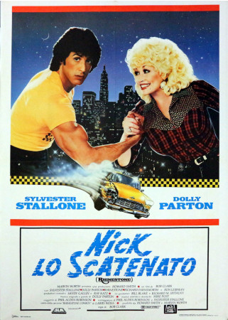 1984 * Affiche 2F De Cinéma "Nick Lo Scatenato (Rhinestone) - Sylvester Stallone, Dolly Parton" Comédie (B+)