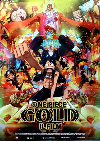 2016 * Affiche 2F De Cinéma "One Piece Gold - Il Film" Animation (B+)
