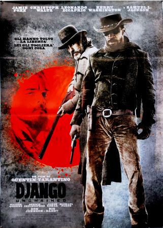 2013 * Affiche 2F De Cinéma "Django Unchained - Quentin Tarantino, Leonardo DiCaprio" Western (A-)