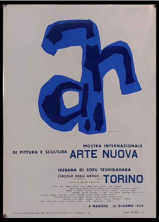 1959 * Affiche Art Original "Armando Testa - ARTE NUOVA, Torino" Italie (B+)