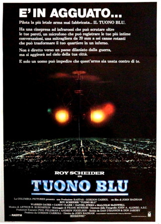 1983 * Affiche 2F De Cinéma "Tuono Blu - Roy Scheider, Warren Oates" Aventure (B+)