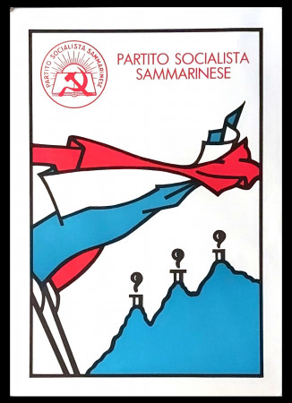 1980ca * Affiche Politique Original "PSS - Partito Socialista Sammarinese" Saint Marin (B+)