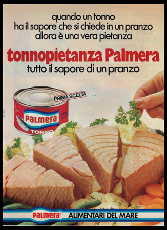 Ans 70 * Publicité Original "Palmera, Tonnopietanza" Italie