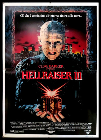 1992 * Affiches De Cinéma "Hellraiser III - Doug Bradley, Terry Farrell" Horror (B+)