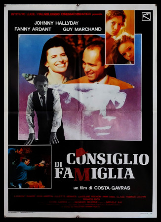 1987 * Affiches De Cinéma "Consiglio di Famiglia - Fanny Ardant, Johnny Hallyday" Comédie (B+)