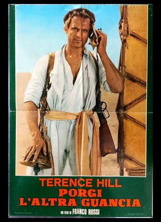 1974 * Affiches De Cinéma "Porgi L' Altra Guancia - Bud Spencer, Terence Hill" Type 2 Comédie (B)