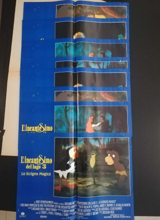 1998 * Set 8 Affiches De Cinéma "L'Incantesimo del Lago 3: Lo Scrigno Magico" Animation/Fantastique (B)