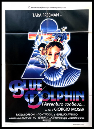 1990 * Affiche 2F De Cinéma "Blue Dolphin - Paola Borboni, Hal Yamanouchi" Fantastique (B+)
