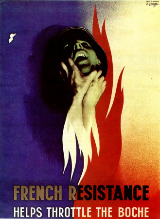 ND (WWII) * Propagande de Guerre Reproduction "Francia - Resistenza Francese" dans Passepartout