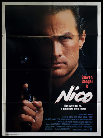 1988 * Affiche 2F De Cinéma "Nico - Steven Seagal, Sharon Stone, Pam Grier" Policier (B+)